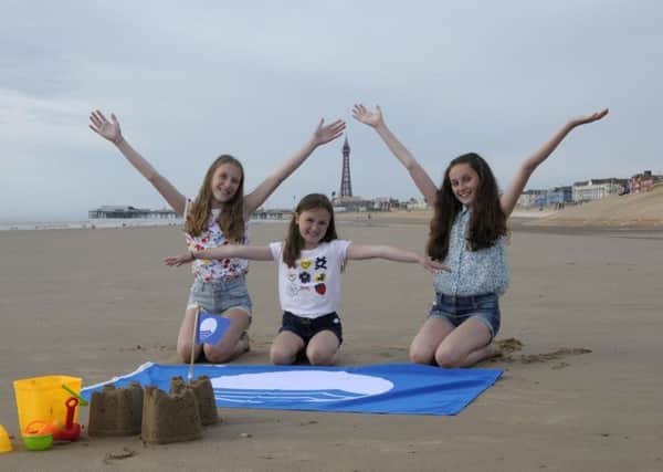 Blackpool beach has received a Blue Flag for the second time. Picture from Blackpool Council.
