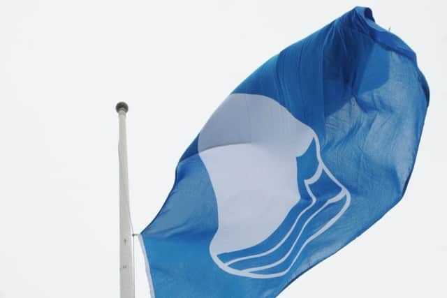 The beach Blue Flag