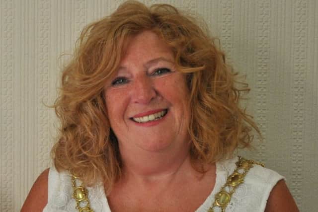 St Annes town mayor Coun Cheryl Little