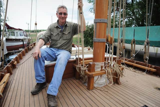 David Moss, whose boatyard is on Skippool Creek in Thornton, has just finished building the largest all-wood boat to be created in the area for decades.