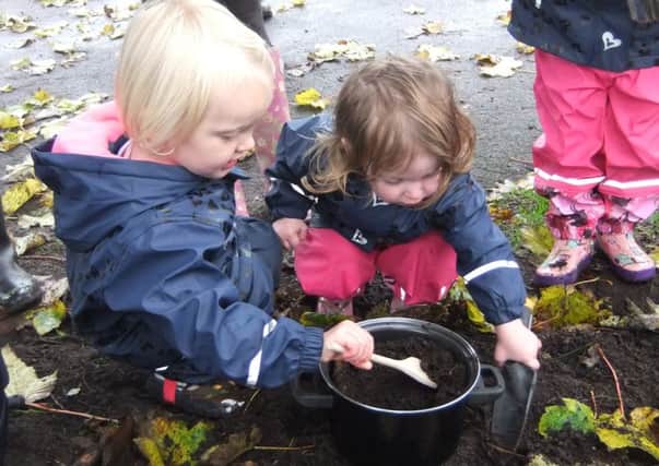 Children have fun with nature at the Ribble Discovery Centre