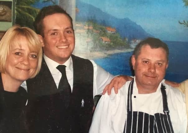 Chef Robin Summers, far right, with his family