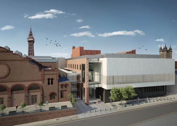 An artists impression of the proposed new conference centre for Blackpool