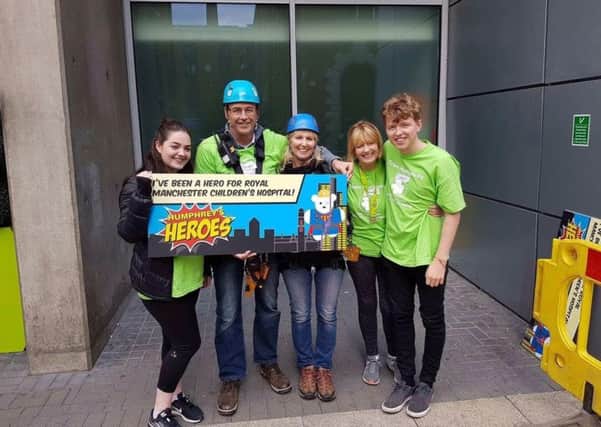 The colleagues who braved the abseil were Janet Smyth, Erin Smyth, James Fitton, Stuart Fitton and Julie Fitton. 
From Westmann Group in Thornton