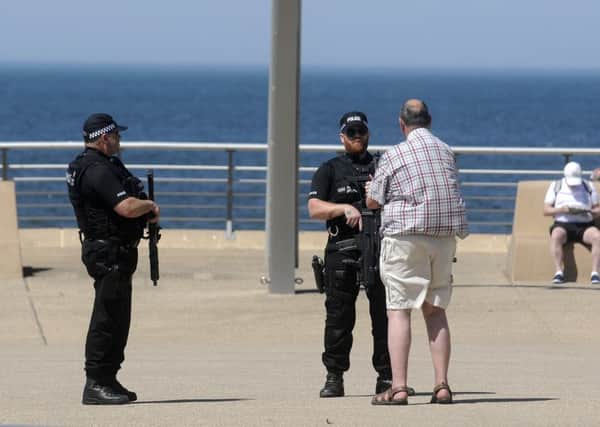 Anti-terror measures around Blackpool Tower including training local businesses