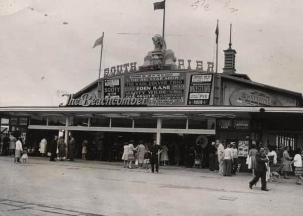 Blackpool South Pier
23.7.63
Exterior view of the Beachcomber, the new amusement centre at South Pier