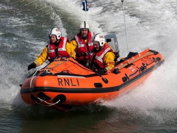 Lifeboat crews were called