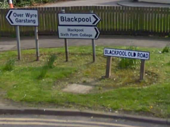 The incident is alleged to have happened in Blackpool Old Road

Image: Google