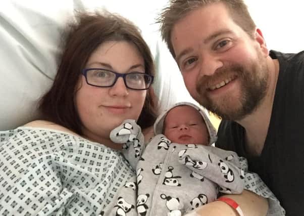 Rebecca and Andy Halliwell with their son Charlie