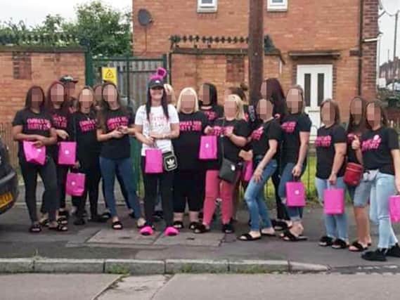 The hen-party - who are aged between 35 to 60