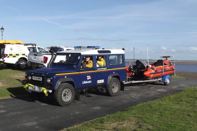 The lifeboat was brought up on to Lytham Green. Photo: David Forshaw