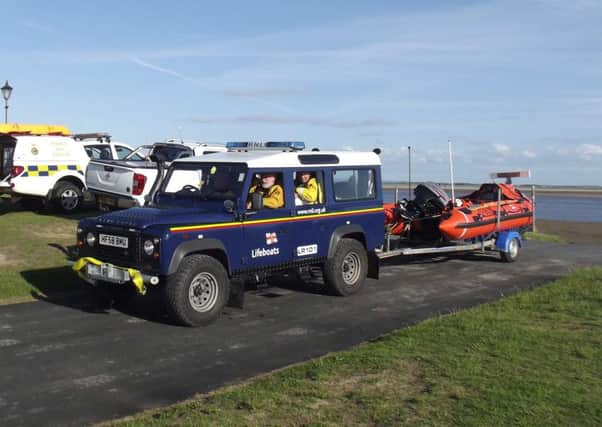 The lifeboat was brought up on to Lytham Green. Photo: David Forshaw