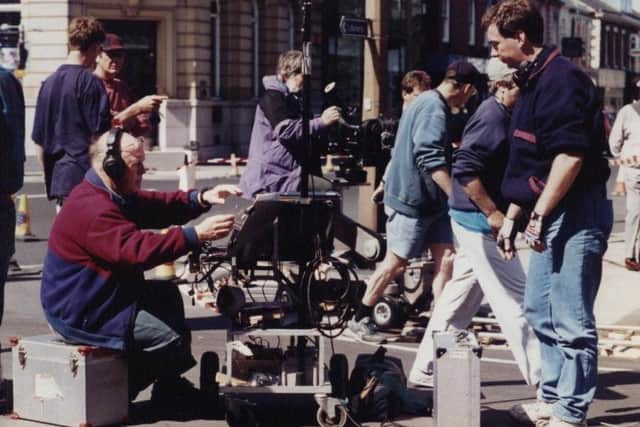 Common As Muck filming in Lytham, in June 1996