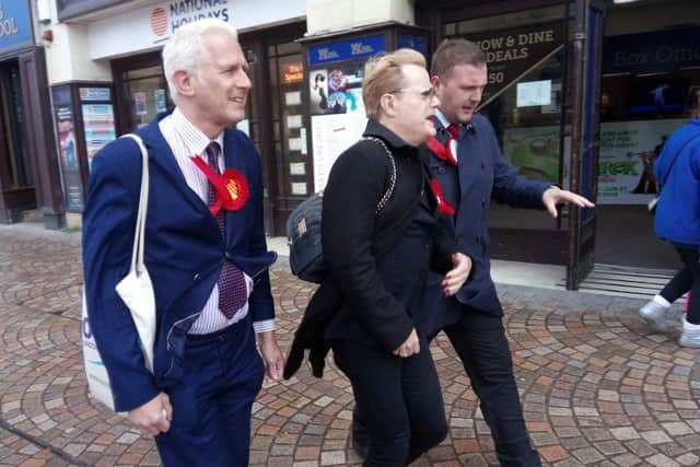 Gordon Marsden, Eddie Izzard and Chris Webb