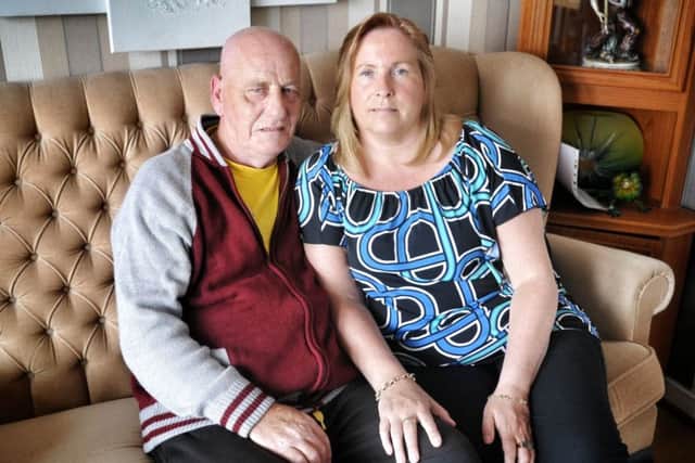Picture by Julian Brown 06/06/17



 William and Margaret Walker who have been subjected to three acts of theft since January, pictured at their Fleetwood home