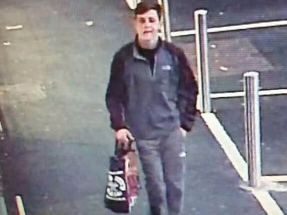 Officers are now appealing for help in identifying the man in the CCTV image who they think may be able to help them with their enquiries.