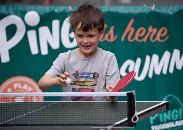 A free table tennis event, Ping!, is taking place in Blackpool
