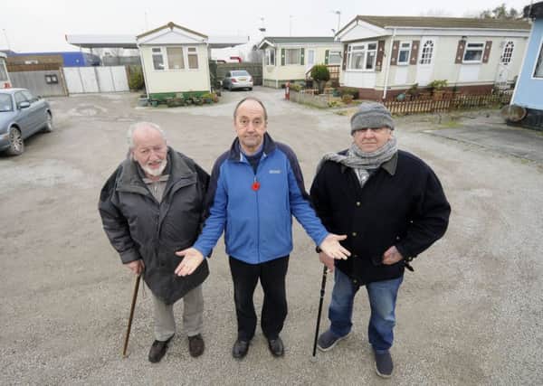 Ralph Carte, Steven Roy Gratrix and Terry Duran from the Windmill Park Residents Association