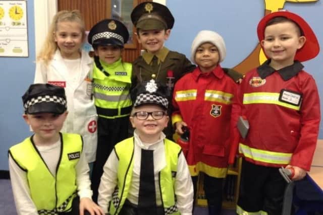 Pupils from St Kentigern's Catholic Primary School in Blackpool dressed up for Inspirational People Day