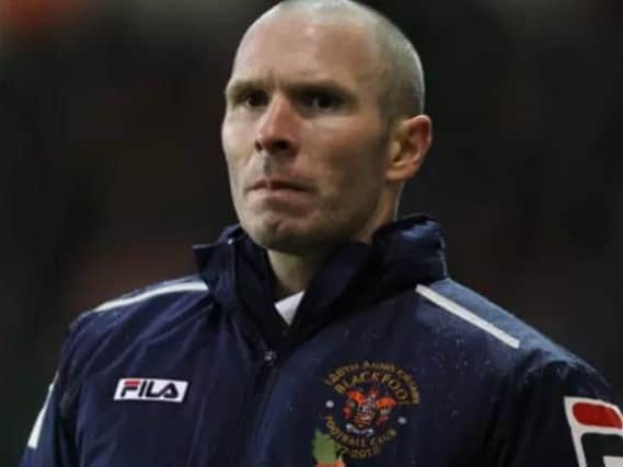 Appleton during his time at Blackpool