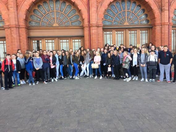 Fleetwood High School pupils who took part in a geography field trip in Blackpool