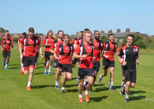 Fleetwood Town back in training on Tuesday