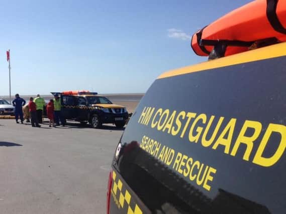 Two life boats were launched after a man was reported entering the sea near South Pier, says the coastguard.