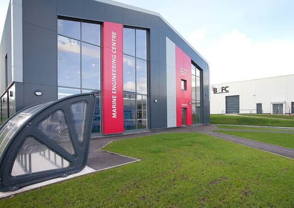 The new Marine Engineering Centre at Fleetwood.