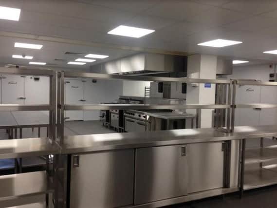 Part of the new kitchens at the Winter Gardens created by CKS of Blackpool