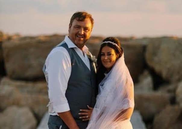 Lottery win couple Natalie and Andrew Cunliffe's dream wedding in Cyprus after winning the lottery