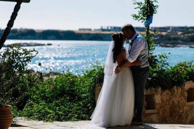Andrew and Natalie Cunliffe's dream wedding in Cyprus