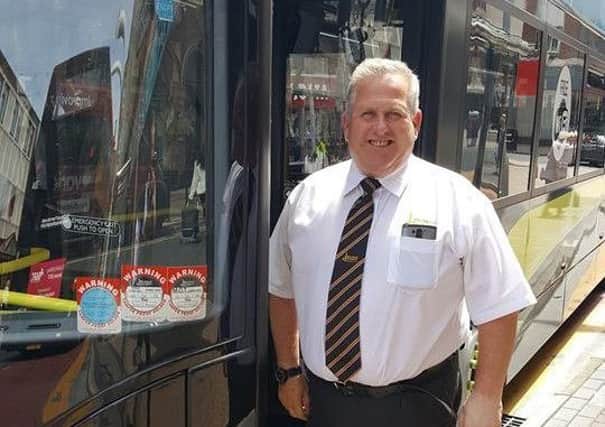 Bus driver Ian McMillan helped an elderly passenger when she became confused and asked to be driven to South Wales