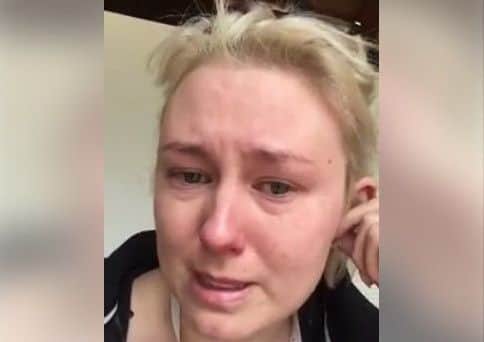 In a tearful video, Kate Colgan said this is the 'real face of cancer'