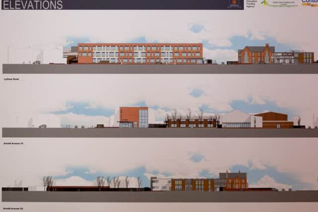 Unveiling of plans for the new Armfield Academy, Blackpool.