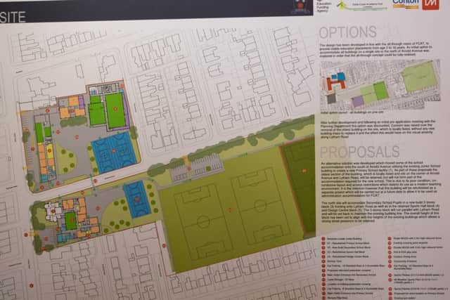Unveiling of plans for the new Armfield Academy, Blackpool.