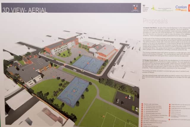 Unveiling of plans for the new Armfield Academy, Blackpool.