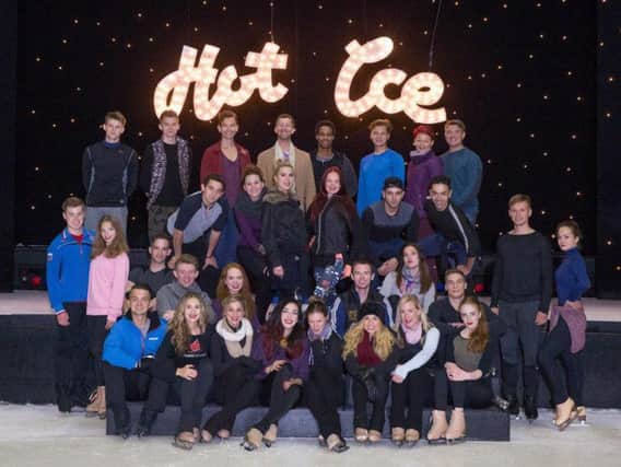 The cast of Hot Ice 2017 show Dreams
