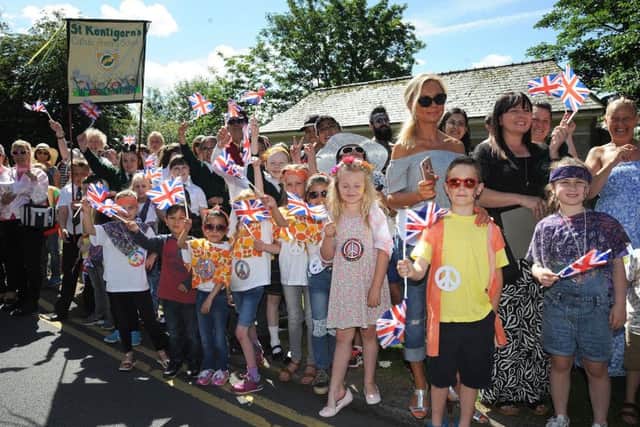 A ceremony to mark 90 years of Stanley Park in Blackpool began with the ceremonial opening of the gates by the current Lord Derby, recreating his forebear in 1926.
An enthusiastic welcome from St. Kentigern's Catholic Primary.  PIC BY ROB LOCK
8-7-2017