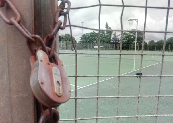 Netball players were in dispute with Blackpool Sports Centre over the use of the outside courts, which have been revamped at a cost of Â£16,000