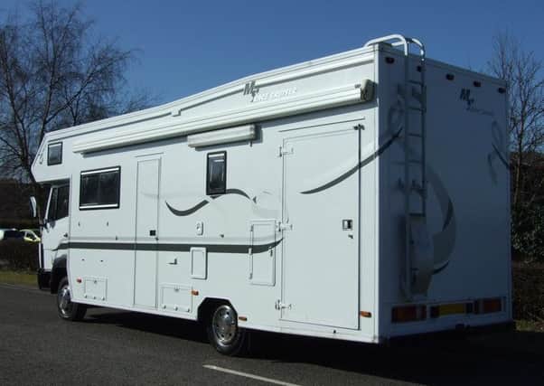 Stock image of a motorhome