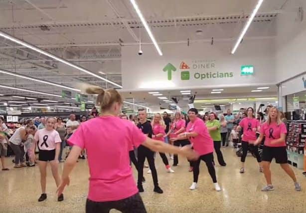 The Asda flash mob in action
