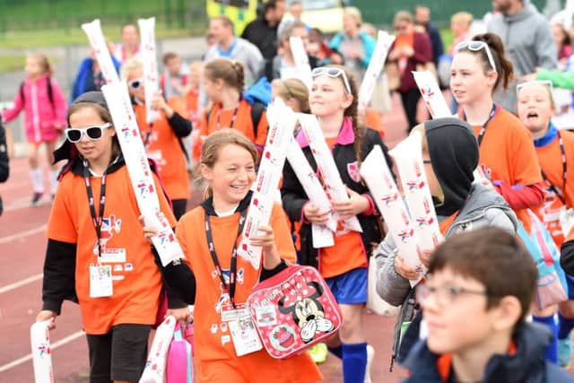 Tean Blackpool members at the SPAR Lancashire Youth Games