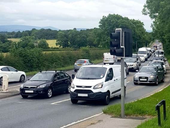Congestion on the A585