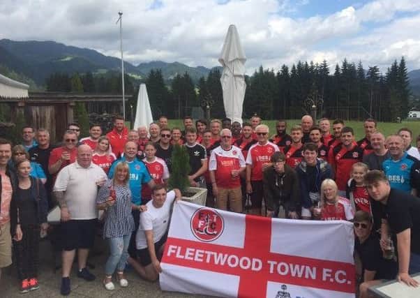 The Cod Army meet Town's players and staff in Kossen