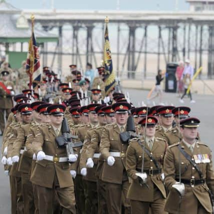 The Duke of Lancaster Regiment are given the freedom of Blackpool