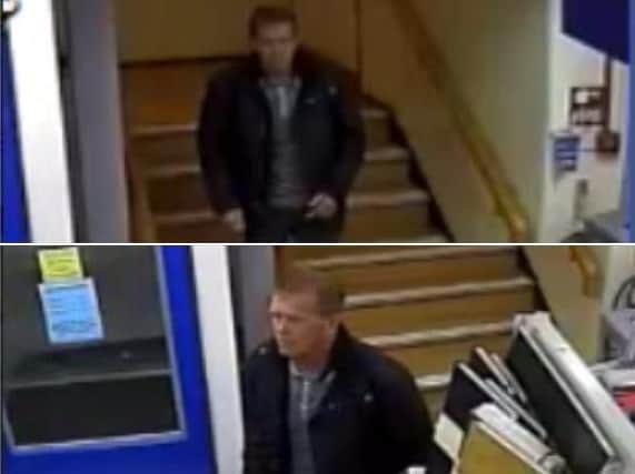 Police want to speak to this man in relation to the theft