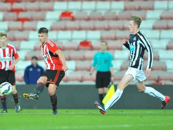 Longstaff in action for Newcastle's youth team
