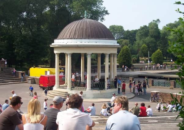 bandstand entertainment for  visitors to Stanley Park