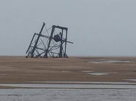 The Wyre Light has partially collapsed (Picture: RNLI)