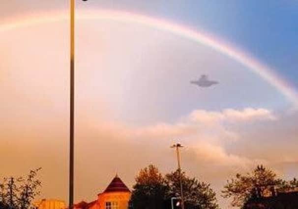 Mark Smith saw this 'UFO' in the sky above Preston